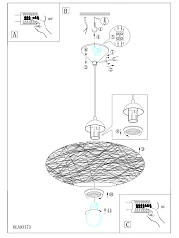 93373 Подвесной потолочный светильник (люстра) CAMPILO
