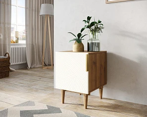красивые Тумбочка с дверкой "Line" LN08/GR1/beige на заказ