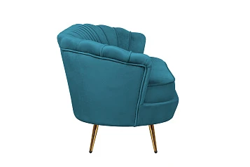 Диван ракушка Pearl Triple Marine Velvet на заказ