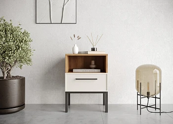 Тумбочка с нижним ящиком 