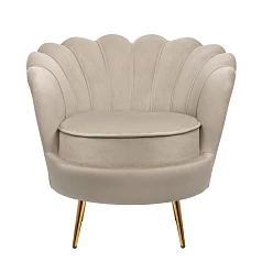 купить Низкое кресло ракушка Pearl Taupe