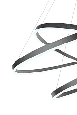 Люстра Orblaze 3 rings 600 black в интернет-магазине