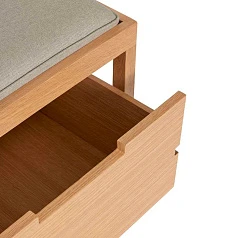 заказать стильные БАНКЕТКА BIFI HUBSCH, СВЕТЛО - СЕРЫЙ / НАТУРАЛЬНЫЙ