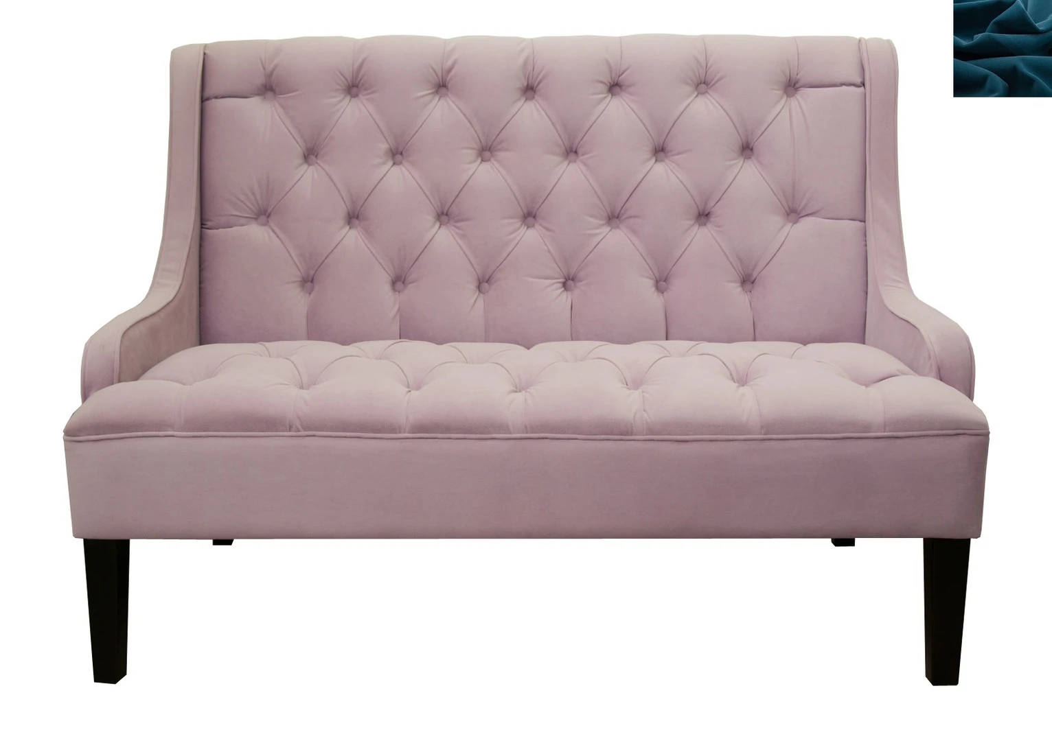 Американский диван Sommet Violet синий в интерьере