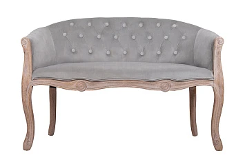 купить Двухместный дизайнерский диван Kandy Double Grey Velvet в интернет-магазине