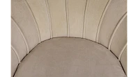 купить Низкое кресло ракушка Pearl Taupe на черных ножках