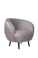 купить стильное Мягкое кресло Small Benee Grey на черных ножках