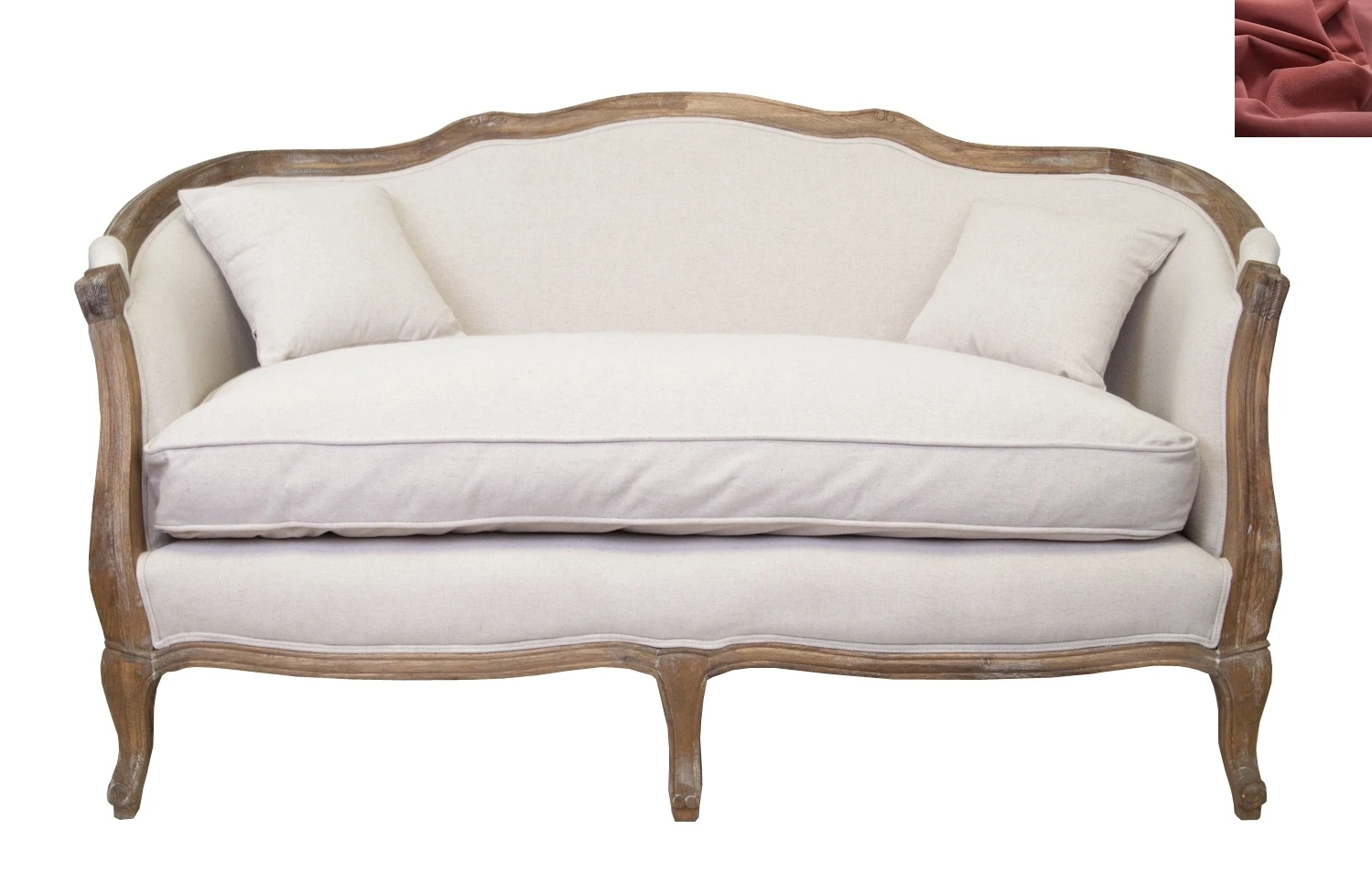 заказать Диван ампир Darcy 2 цвет красный