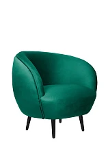 стильные Мягкое кресло Small Benee Green V2 на черных ножках