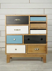 стильный Комод «Aquarelle Birch» 9 ящиков арт RE-18ETG/4