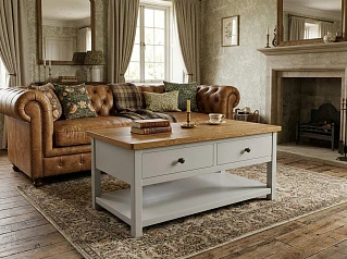 Журнальный стол "Жуль Верн (Jules Verne)" серый арт JV34ETGG на заказ