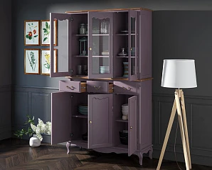 фото Буфет "Leontina Lavanda" трехстворчатый арт ST9344/2L в интерьере