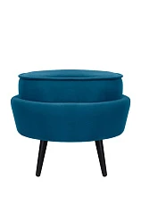 заказать Пуф Pearl Adorn Marine на черных ножках в интернет-магазине
