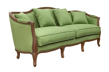 Прямой диван Darcy 3 Green