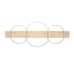 901717 Светодиодный потолочный светильник BOYAL, 3х12W(LED), 5100lm, сталь, дерево, черн., коричн, пластик, белый