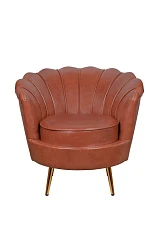 Низкое кресло ракушка Pearl Brown
