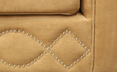 красивый Прямой диван 3 места арт-деко Volte коричневый в интернет-магазине