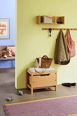 заказать стильные БАНКЕТКА BIFI HUBSCH, СВЕТЛО - СЕРЫЙ / НАТУРАЛЬНЫЙ