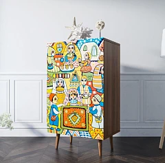 фото Комод высокий "Berber" 1 принт арт BB10/Print_01
