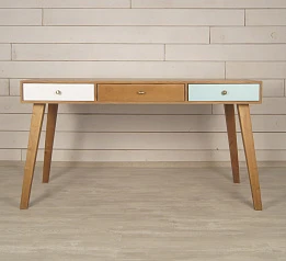 стильный Рабочий стол "Aquarelle Birch" с тремя ящиками арт RE-36ETG
