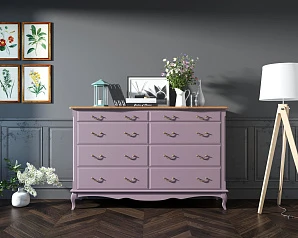 красивые Комод Leontina Lavanda на восемь ящиков арт ST9316/2L