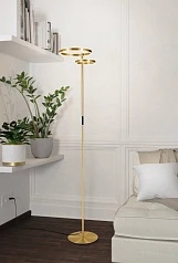 901975 Светодиод торшер с регулировкой цветовой температуры CASTELPOTO 1, 16W 12W(LED LED), 2700-6500K, 1850 1300lm, сталь, латунь состаренный, белый на заказ в интернет-магазине