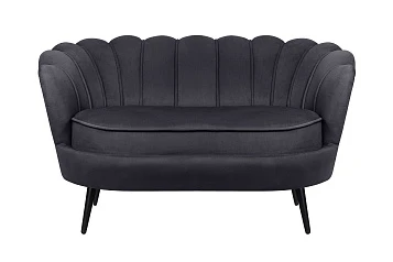 купить красивый Дизайнерский диван Pearl Double Black на черных ножках в интернет-магазине