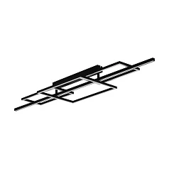 красивые 390282 Потолочный светильник диммируемый PUEBLA, 34,5W (LED), 3000K, 5100lm, L1500, B360, сталь, черный/пластик, белый в интернет-магазине