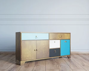 Комод большой под TV «Aquarelle»  арт RE-41 на заказ в интернет-магазине