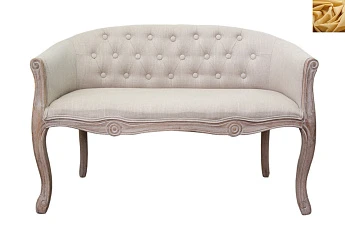 заказать Дизайнерский двухместный диван Kandy Double Mocca цвет желтый в интернет-магазине