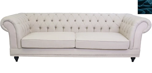 стильный Диван мягкий арт-деко Neylan синий на заказ