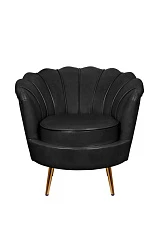 красивое Низкое кресло ракушка Pearl Black V2 на заказ