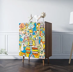 фото Комод "Berber" большой принт 1 арт BB12/Print_01