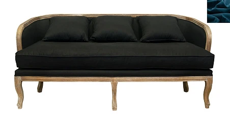 стильный Диван ретро синий Nora