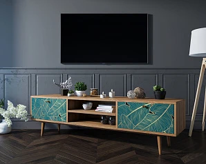 Комод "Berber" с нишей низкий под TV арт BB49/Print_41 в интернет-магазине