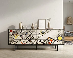 фото Комод с тремя дверками и тремя ящиками "Emerson" by Kandinsky арт EM07/Print_01