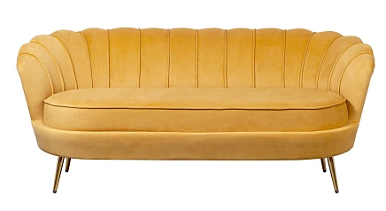 фото Дизайнерский диван Pearl Triple Yellow в интерьере