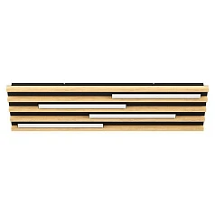 купить красивые 390428 Настенно-потолочный светильник MARREIRA, 4x9W(LED), 4200lm, L780, B220, H60, сталь, черн/дерево