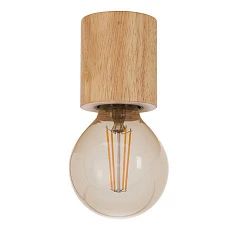 купить 901171 Потолочный светильник TURIALDO, 1x28W(E27), ?70, H80, дерево, коричневый