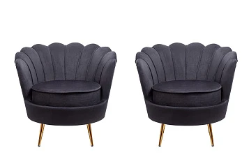 красивое Комплект кресел ракушка Pearl Black на заказ