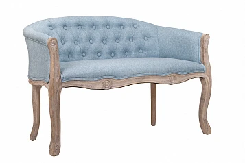 стильный Дизайнерский двухместный диван Kandy Double Light Blue на заказ