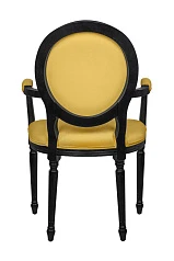 красивый Мягкий стул с подлокотниками Delo Kora Arm Yellow на заказ