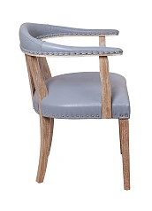 красивый Мягкий стул с подлокотниками Tanner Gray Leather