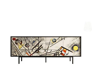 фото Комод с тремя дверками и тремя ящиками "Emerson" by Kandinsky арт EM07/Print_01