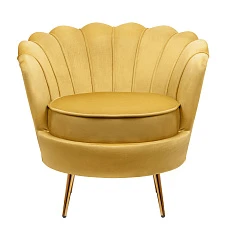 Низкое кресло ракушка Pearl Yellow в интернет-магазине