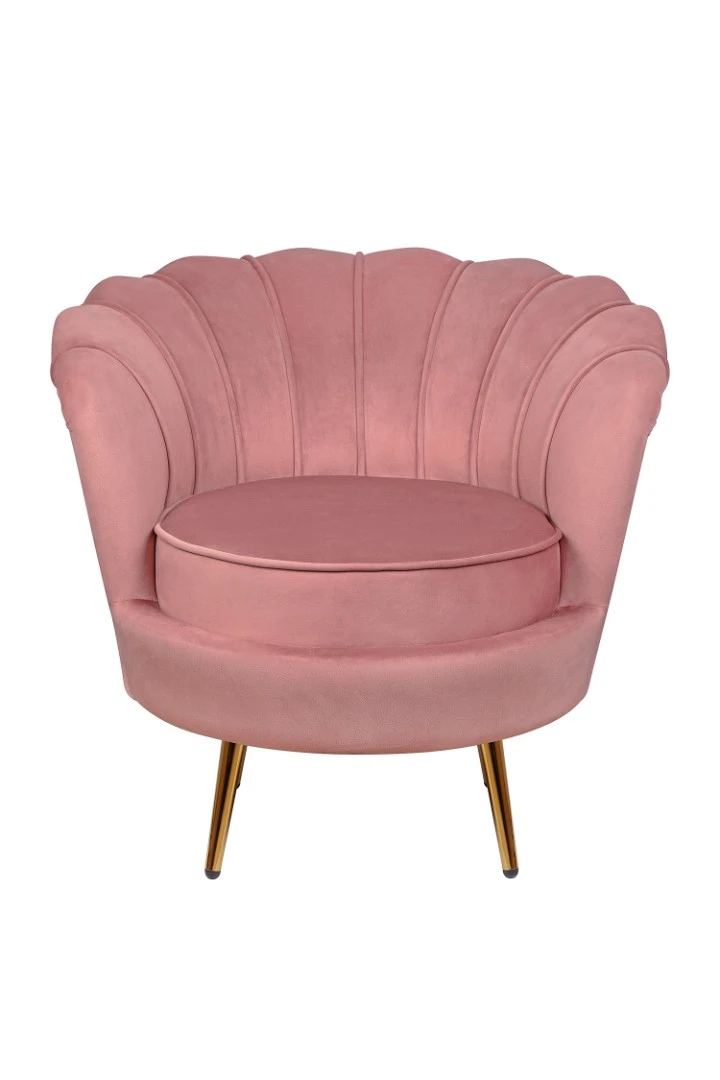 Низкое кресло ракушка Pearl Pink V3 на заказ