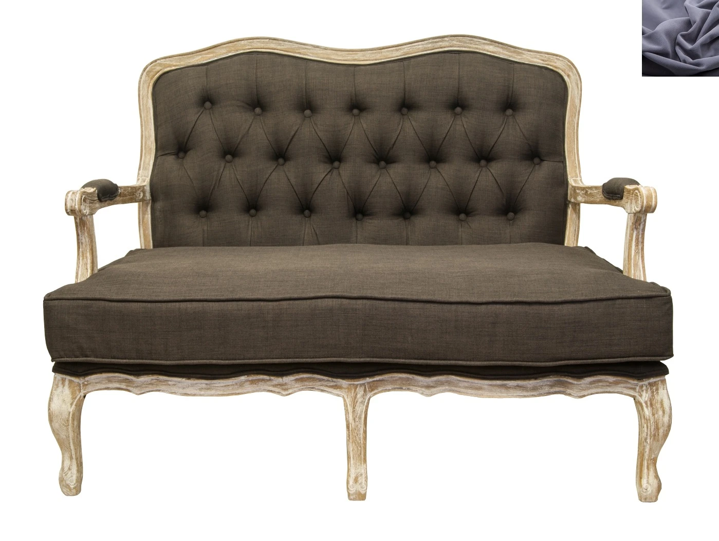 стильный Прямой диван модерн Yareli Brown V2 серый на заказ