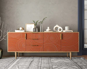 заказать Комод "Line" удлиненный R25/red