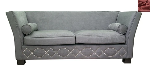 Диван арт-деко Volte Grey цвет красный на заказ