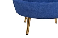 купить Низкое кресло ракушка Pearl синий